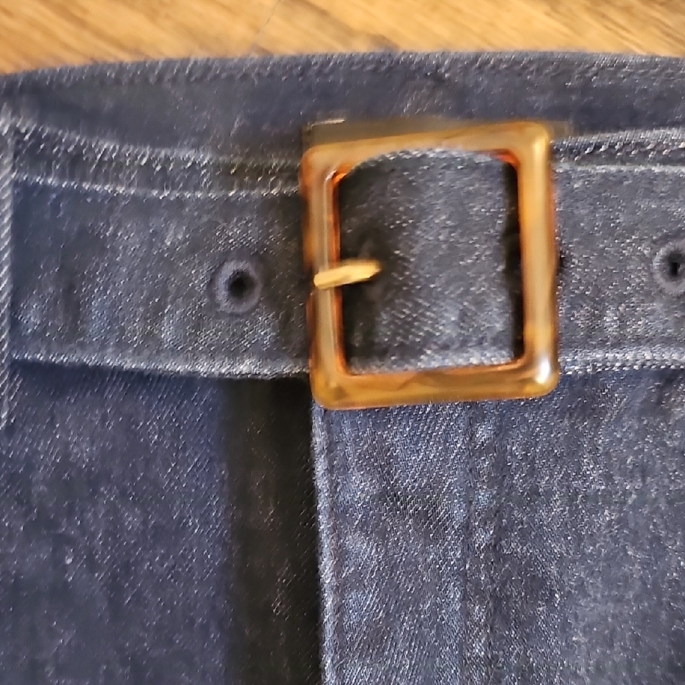 Ann Taylor Navy Flared Trouser Jeans - Picture 4 of 10